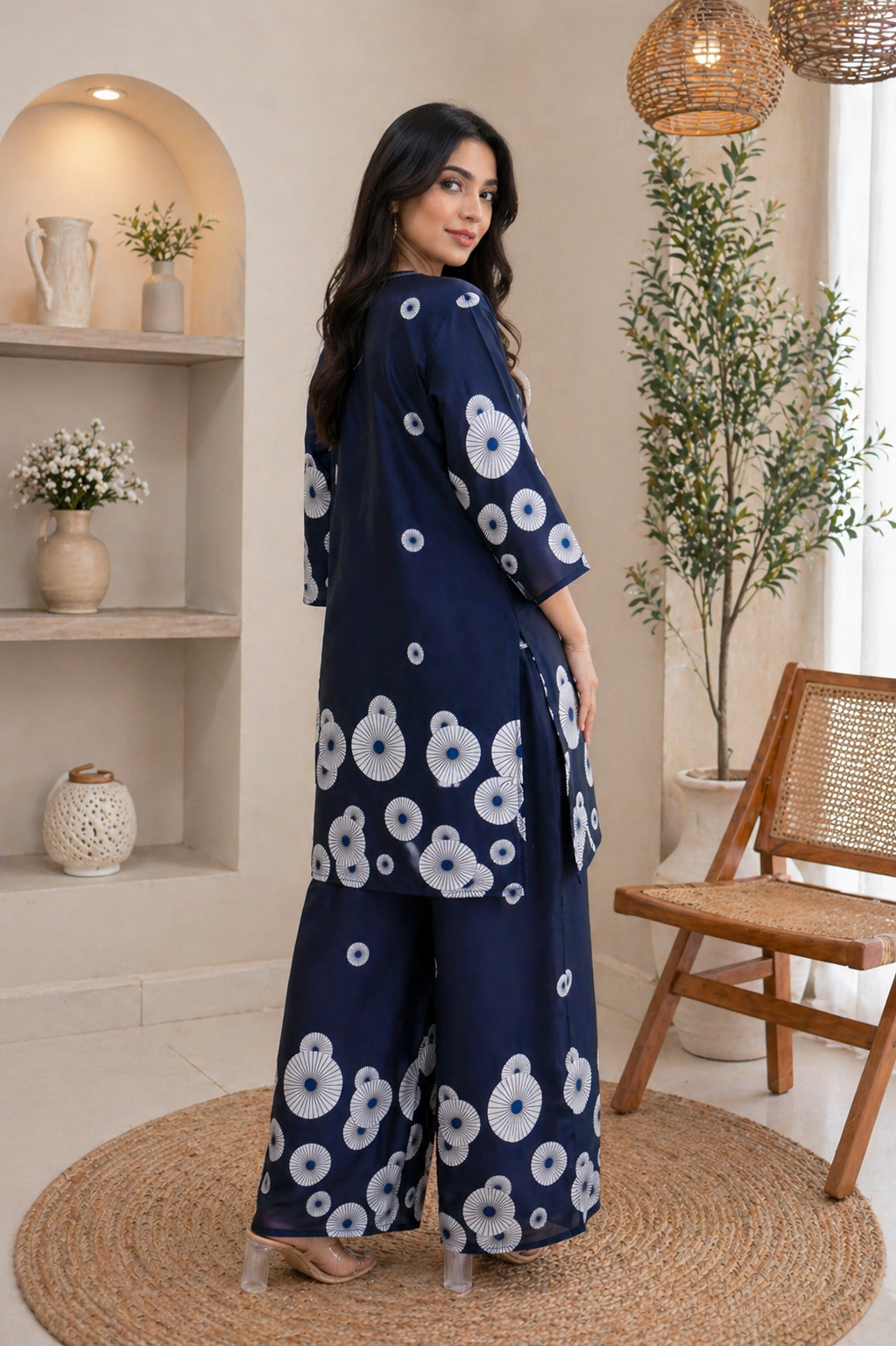 Midnight Bloom Printed Co-ord Set