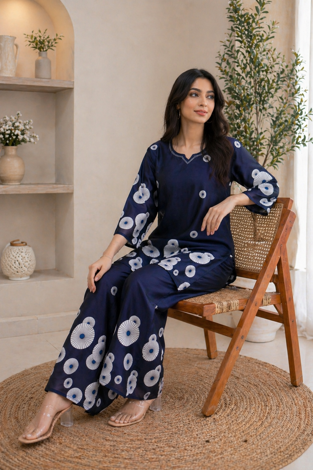 Midnight Bloom Printed Co-ord Set